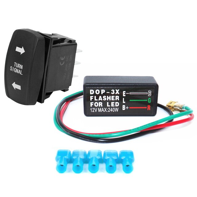 LED Flasher Relay 12V 3 Pin Frequency Relay Indicator Light Universal Motorcycle Turn Signal Blinker Relay for Motorcycle ATV: Default Title