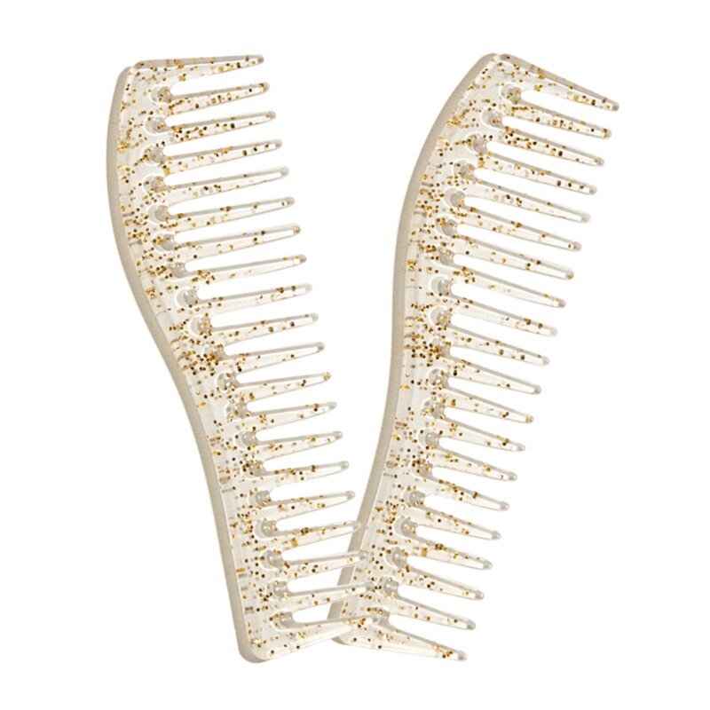 Peignes créatifs à dents larges pour coiffure, brosse de Massage du cuir chevelu, outil de Salon de coiffure, U7EE