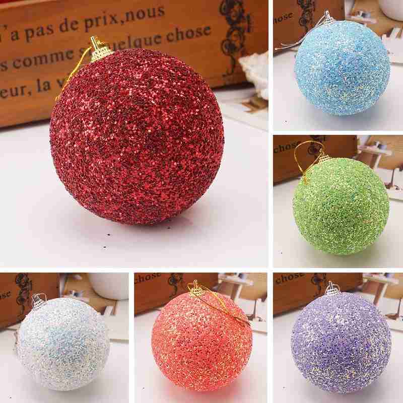 5 stücke Kugeln Gold Silber Kugeln Für Weihnachten Heimat Party Strass funkeln Weihnachten Baum 8CM Ball Hochzeiten Ornament
