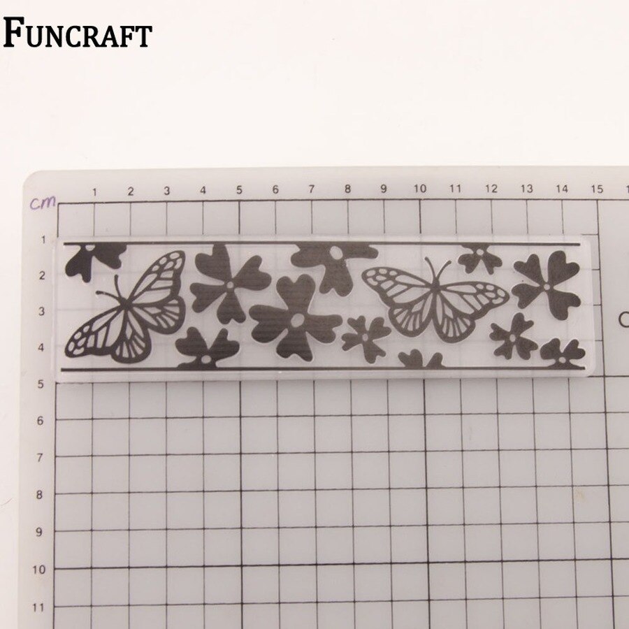 Leuke Vliegende Vlinder Flowerl Dakranden Plastic Embossing Mappen Voor Scrapbooking Kaarten Maken Vlinder Decors