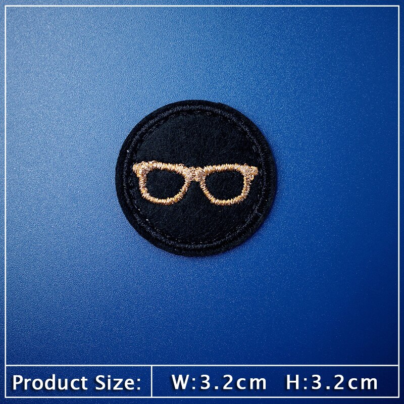 Bril Vliegtuigen Liefdesbriefje Patches Kleden Borduurapplicatie Naaibenodigdheden Decoratieve badges Canada Esdoornbladeren Bliksem: Black Nickel