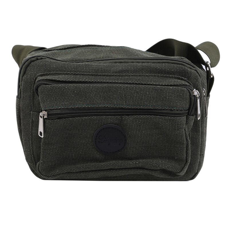 Koreaanse Nylon Canvas Vrouwen Messenger Bag Vrouwelijke Toevallige Polka Dot Canvas Schoudertas Diagonaal Kleine Tas: green