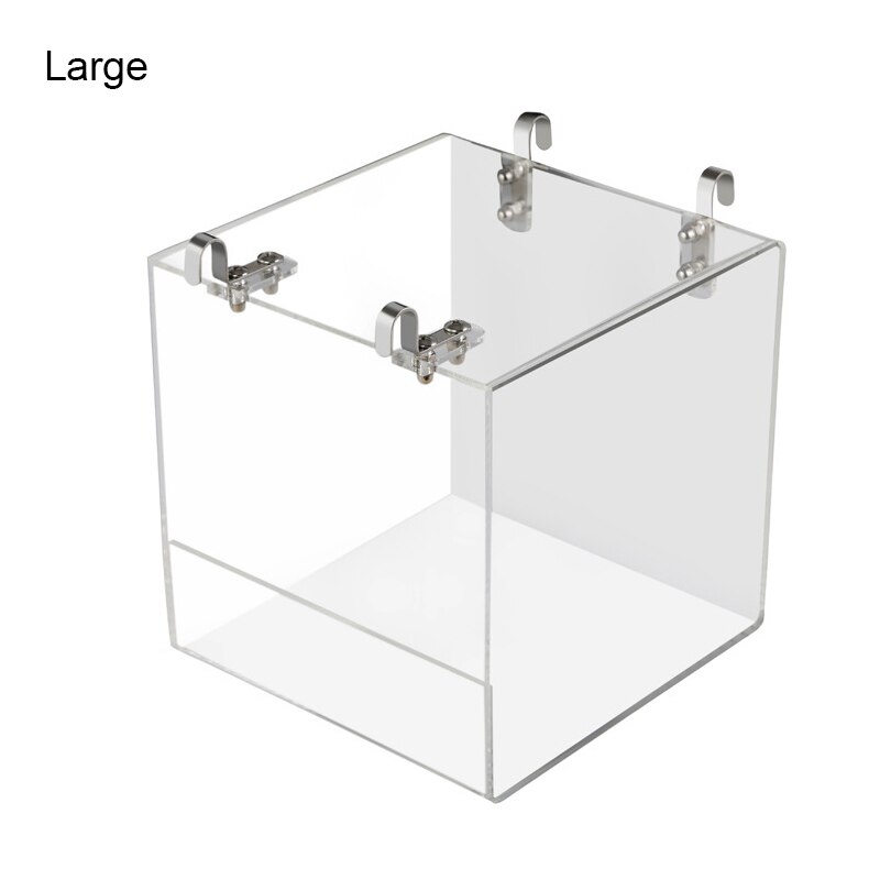 Papegaaien vogelbad transparante parkieten valkparkieten ruime acryl huis douche huisdierbenodigdheden kooi draagbaar met ophanghaken: Ik