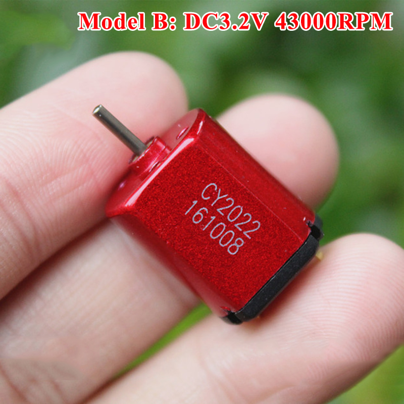 Moteur électrique à balais de carbone à grande vitesse Micro 030 DC, 2.4V, 3.2V, 3.7V, ultra-haute vitesse, mini 15mm, bricolage, jouet de loisirs, voiture, bateau RC