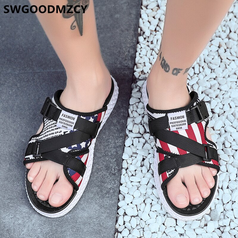 Sommarskor strandtofflor herr tofflor friluftstofflor män sportskor män scarpe uomo buty meskie schuhe herren