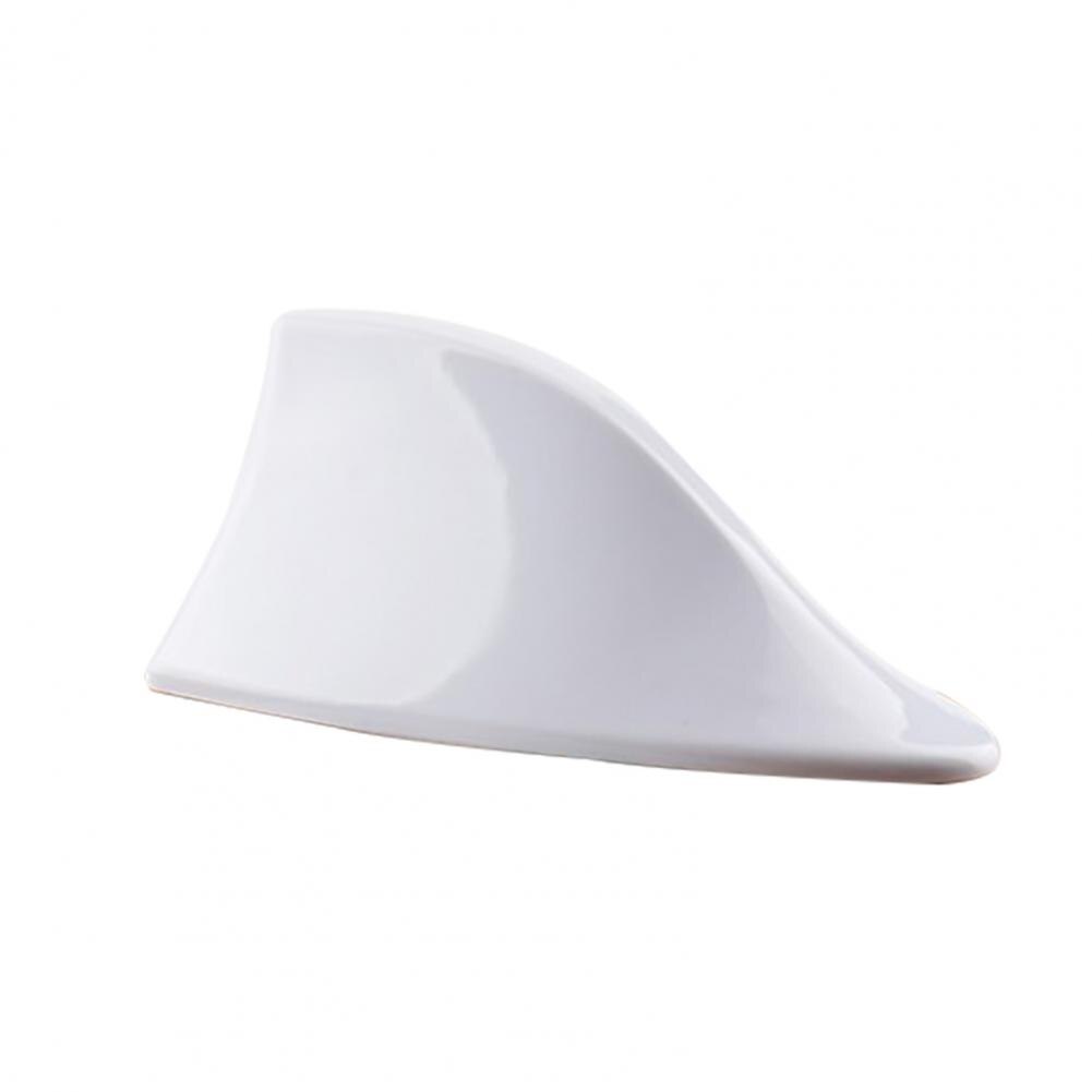 Antena tipo aleta de tiburón de coche Universal, Radio de señal, sin perforaciones, modificación de techo de cola aérea para decoración de vehículos: Blanco