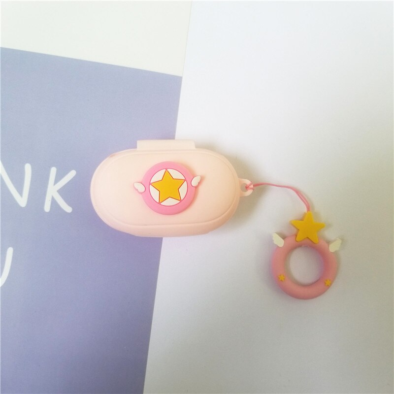 DIY Silikon Fall für Samsung Galaxy Knospen Plus Lade Box Hülse Schutzhülle Bluetooth Kopfhörer Haut Mit Finger strap: 6