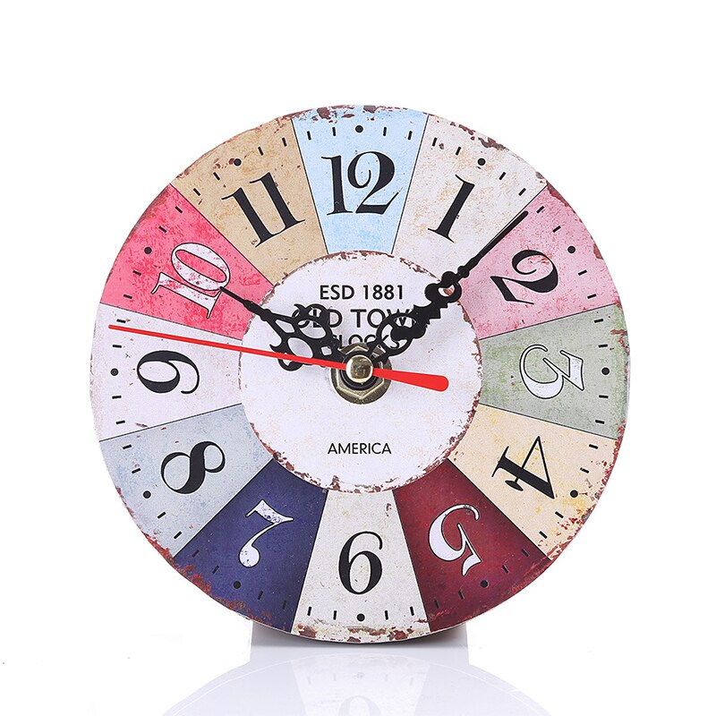 12cm europæisk retro digital ur moderne vintage rustik shabby chic kontorcafé dekoration