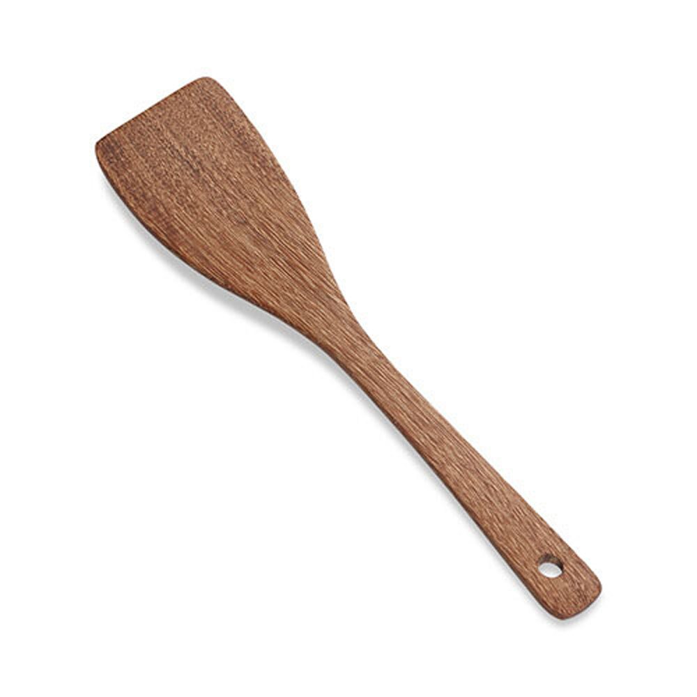 1 pièces ustensiles de cuisine en bois longue poignée spatule pelle à riz pelle de cuisson cuillères à mélanger pour ustensiles de cuisine antiadhésifs: A