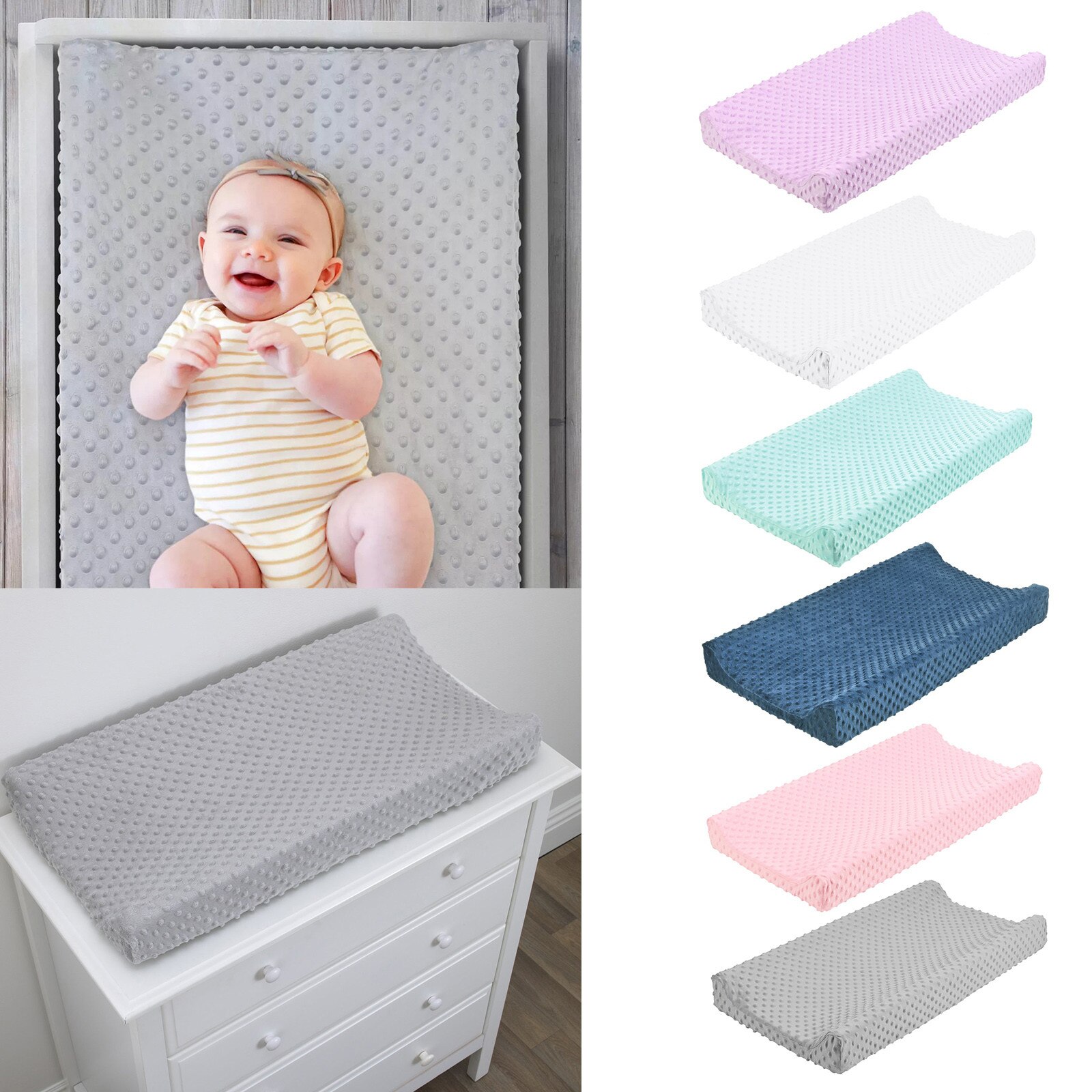 Baby Nursery Diaper Changing Pad Cover Changing Mat Cover Changing Table Cover change pad cover change mat cover newborn #Y