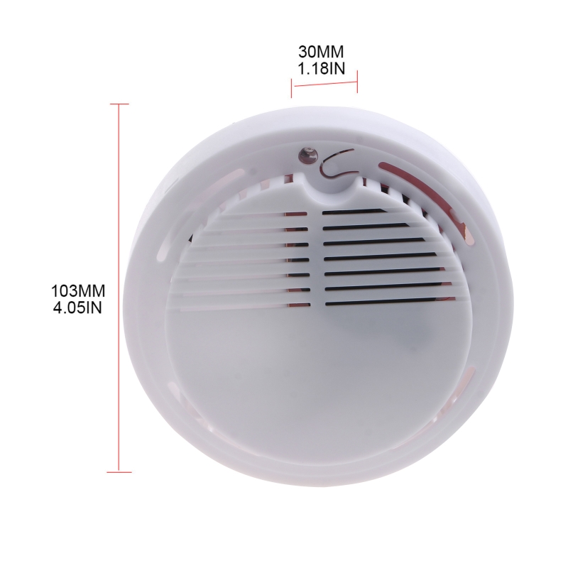 Fire Alarms Smoke Detector Battery Operated with Photoelectric Sensor 80dB Loud