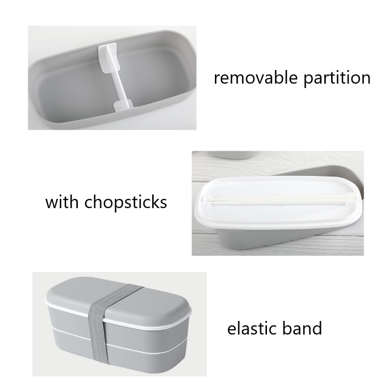 Lunch Box For Kids Portable Outdoor Double-layered Children's Lunch Box Leak-Proof Food Container School Office Kitchen Food Box