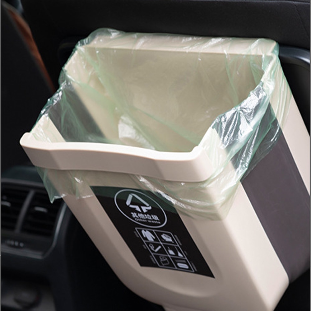 1PC Folding Waste Bin Kitchen Cabinet Door Hanging Trash Bin Trash Can Wall Mounted Trashcan for Bathroom Toilet Waste Storage