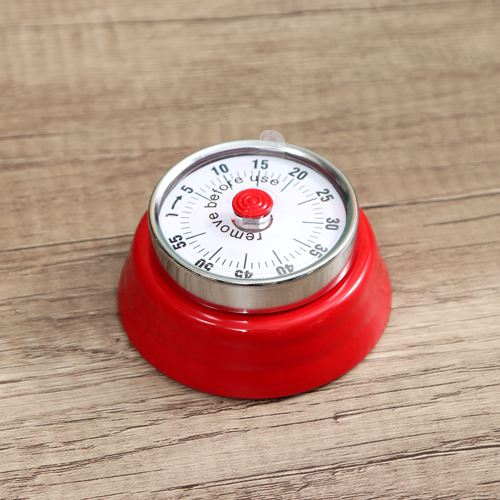 Kitchen Cook Timer Magnet Countdown Timers Manual Magnetic Alarm Stainless Steel Digital Clock Study Minutes Round Reminder