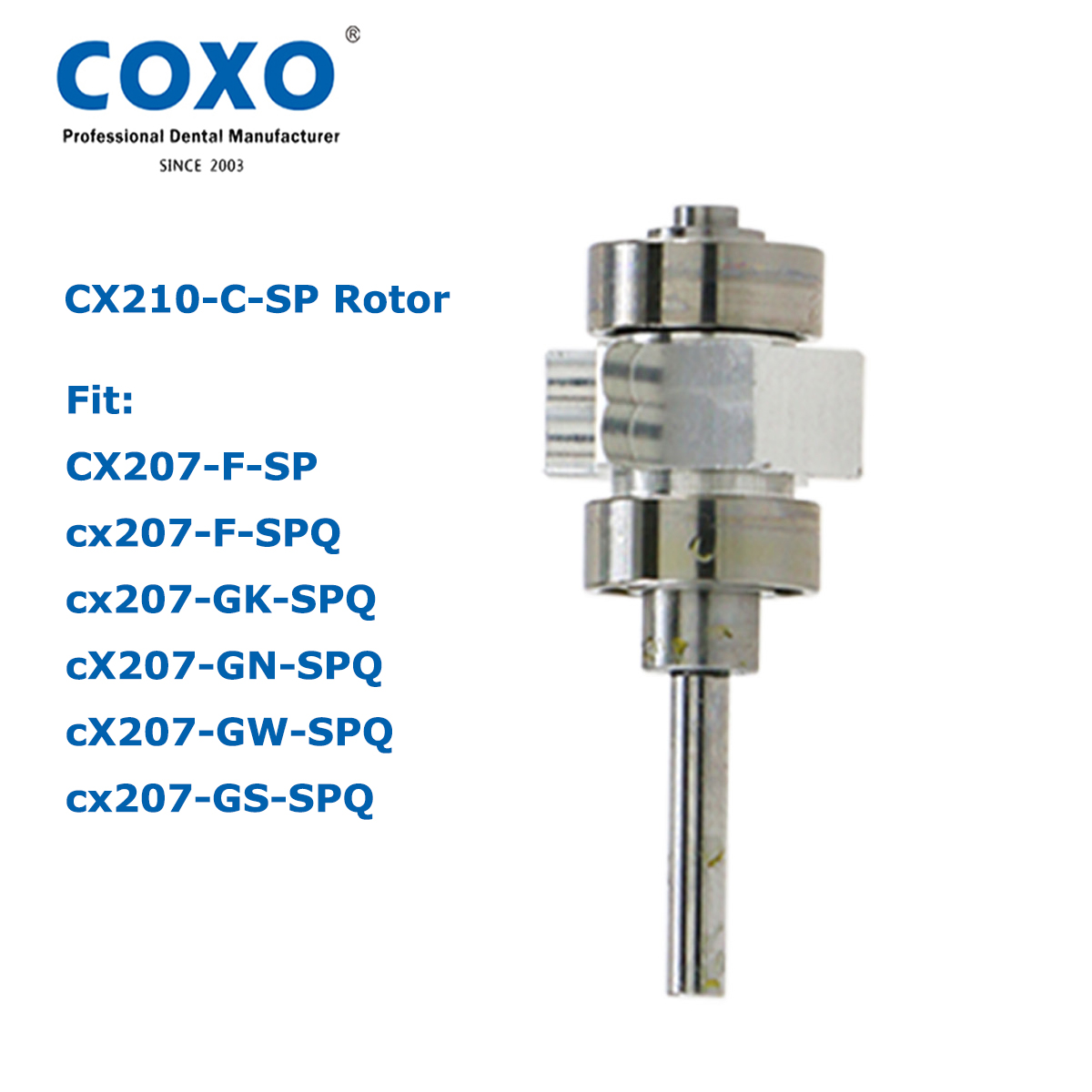Original COXO Dental LED Fiber Optic High Speed Handpiece Air Turbine Handpiece LED Coupler Fit KaVo MULTIFLEX LUX Dental Tools: Silver