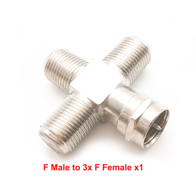 Adaptateurs F Type vers TV IEC, connecteur de prise d'antenne aérienne TV à 90 degrés, adaptateur à Angle droit, prise câble coaxial, ensemble de F-TV, 1 pièce: Violet