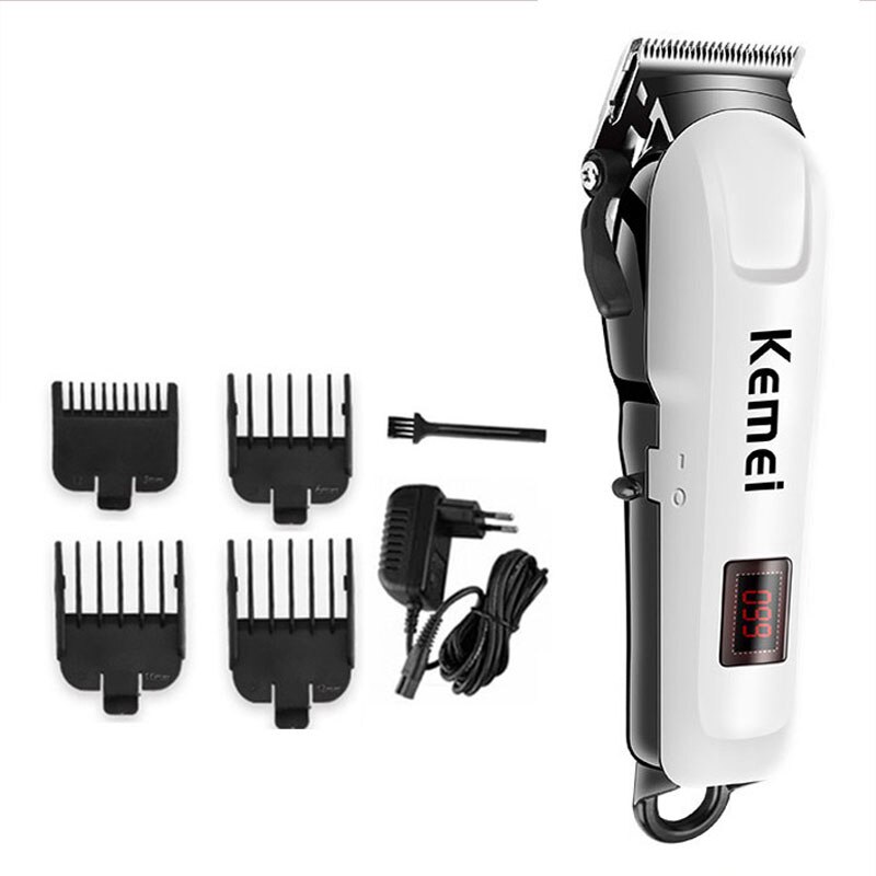 Kemei Hair Clipper for men Electric Hair Trimmer Cordless Hair Cutter Machine LCD Display Rechargeable haircut: 809A