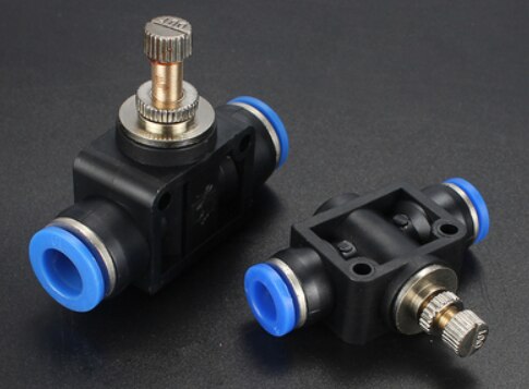 SA Pneumatik Luft Drossel Ventil Geschwindigkeit Kontrolle schnell Freisetzung Schlauch Rohr Wasser Anschluss Armaturen Zubehör Einstellen 4mm 6mm 8mm