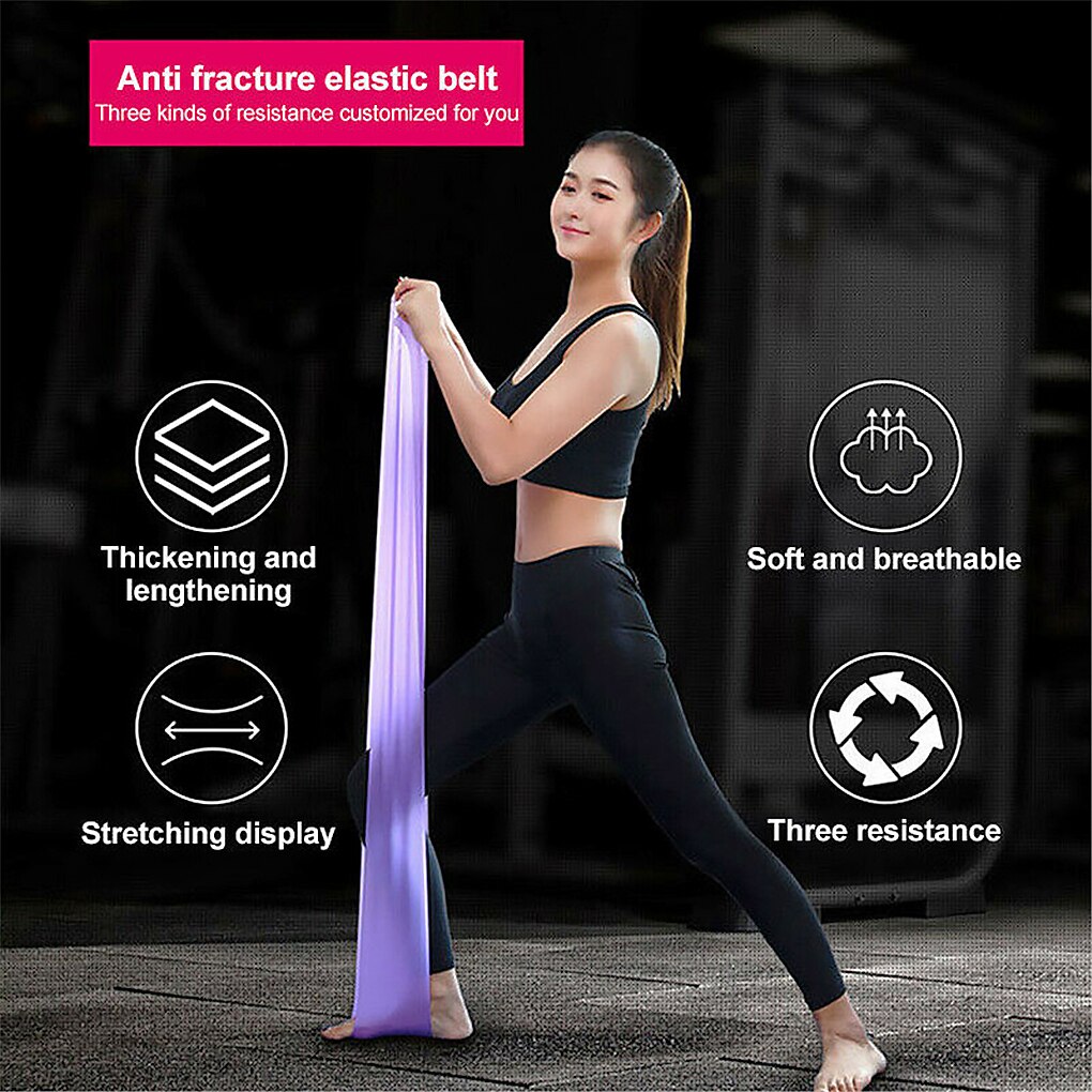 Bandas de resistencia para ejercicio de Fitness Unisex de 180 CM, bandas de goma expansoras para ejercicio, bandas de goma para gimnasio, entrenamiento en casa