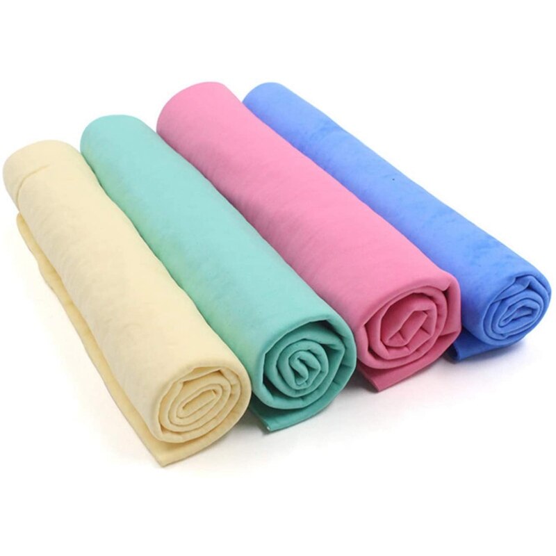 10Pcs Super Absorbent Shammy Dog Towels Quick Dry Eco-Friendly Soft Multifunctional Pets Cats Towel Packs