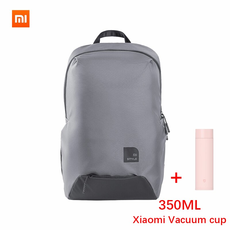 Originale xiaomi sport casuali zaino 23L tecnologia intelligente di livello del materiale di decompressione 4 sacchetto impermeabile del computer portatile borsa studente borsa: Gray 350M pinkcup