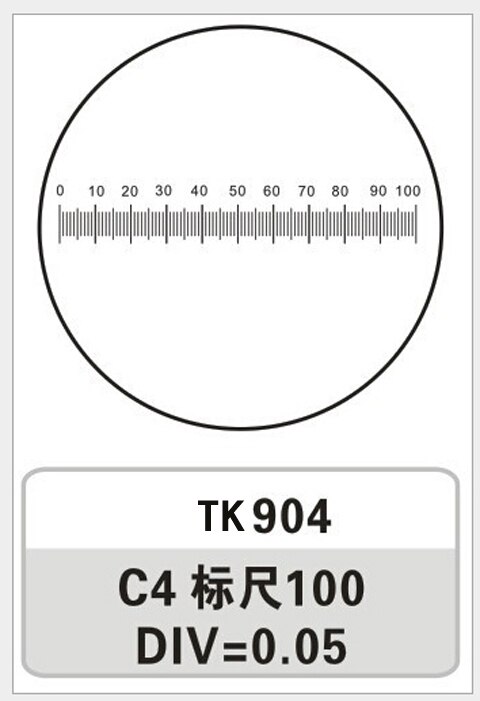 0.1mm 0.2mm 0.05mm 0.01mm microscoop micrometer glazen objectglaasje oculair lens meetmicroscoop micrometer kalibratieschaal