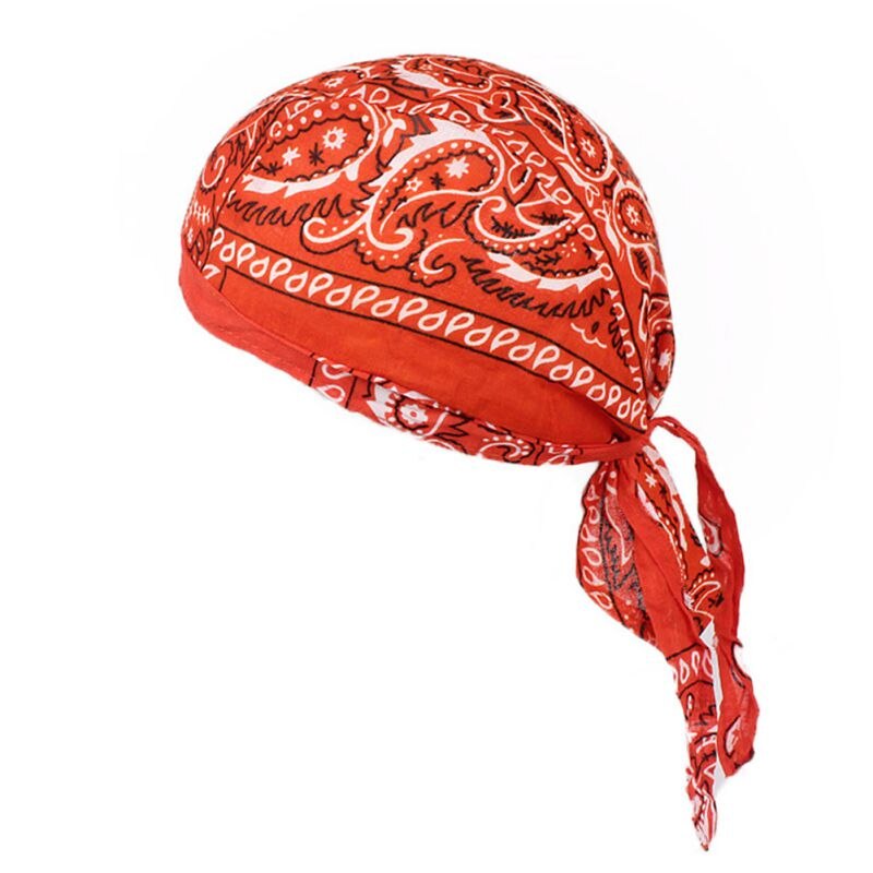 Extérieur Bandana Chapeau Peut Protéger Votre Peau Loin Du Fort Ensoleillement Amibe Pirate D'équitation Coiffure Mélange Couleur: orange