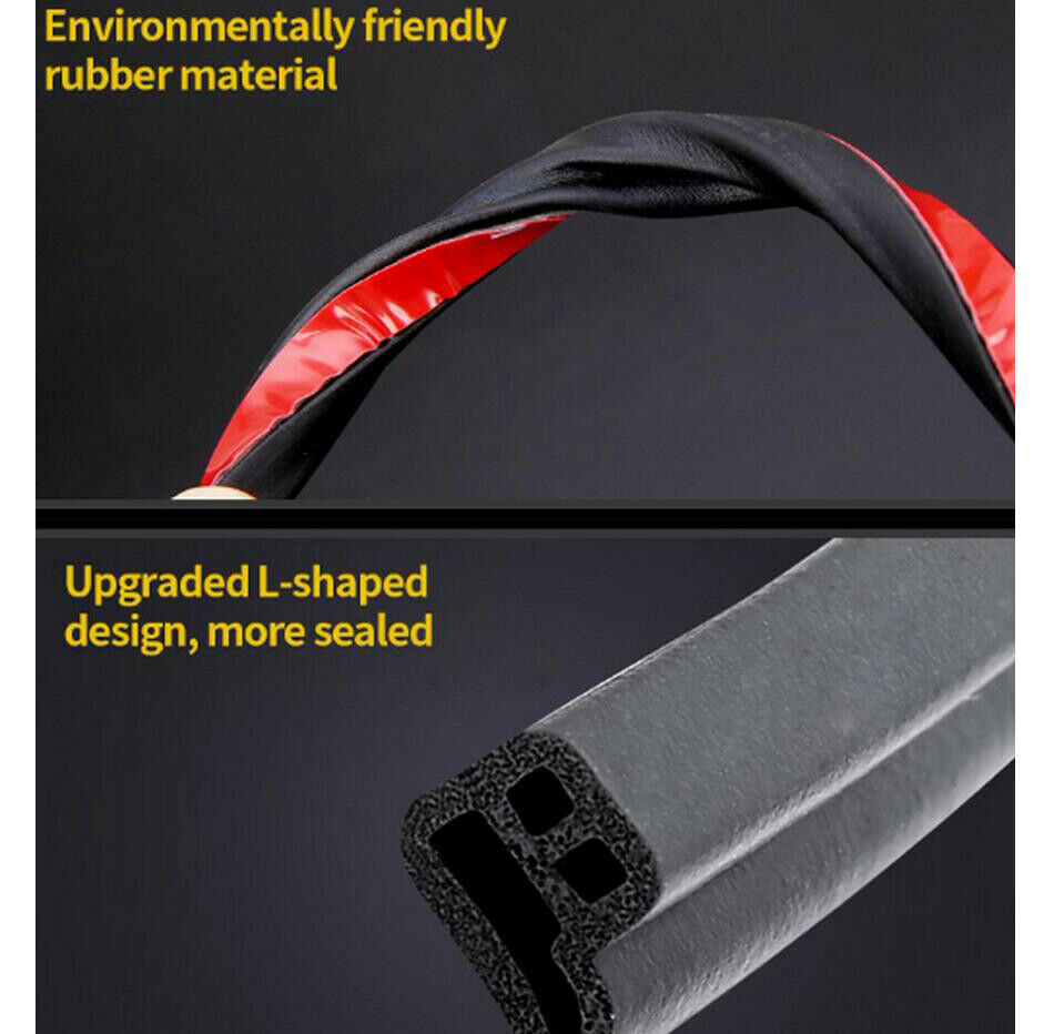 Car Door Window Trim Edge Moulding Edge L Shape Rubber Weatherstrip Rubber Seal Strip Noise Insulation