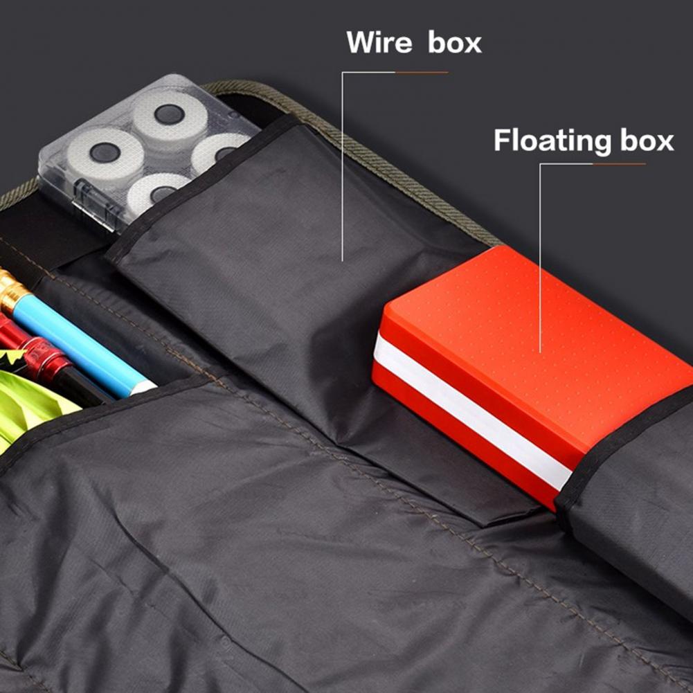 Faux Suede Staaf Carrier Tas Draagbare Waterdichte Grote Capaciteit Hengel Zak Drie Fix Riem Staaf Case Organizer