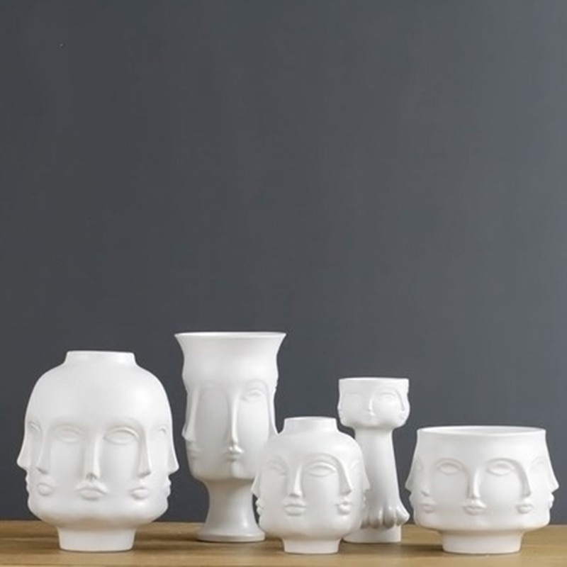 Flower Pots Planters Home Decor Flower Vase Ceramic Decorative Vase Plant Art Flower Pots