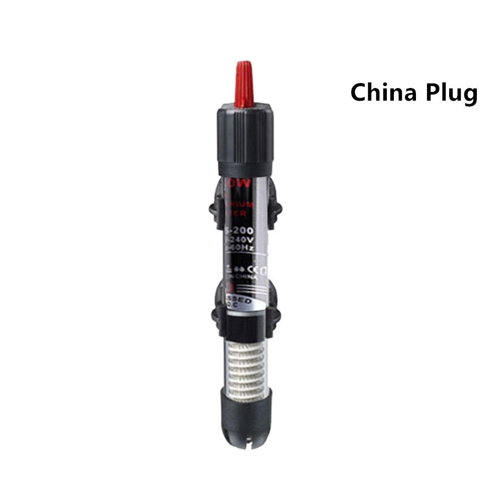 25W/50W/100W /200W/300W Aquarium Submersible Fish Tank Automatic Water Heater EU Plug Constant Temperature Heating Rod EU Plug: China Plug / 100W
