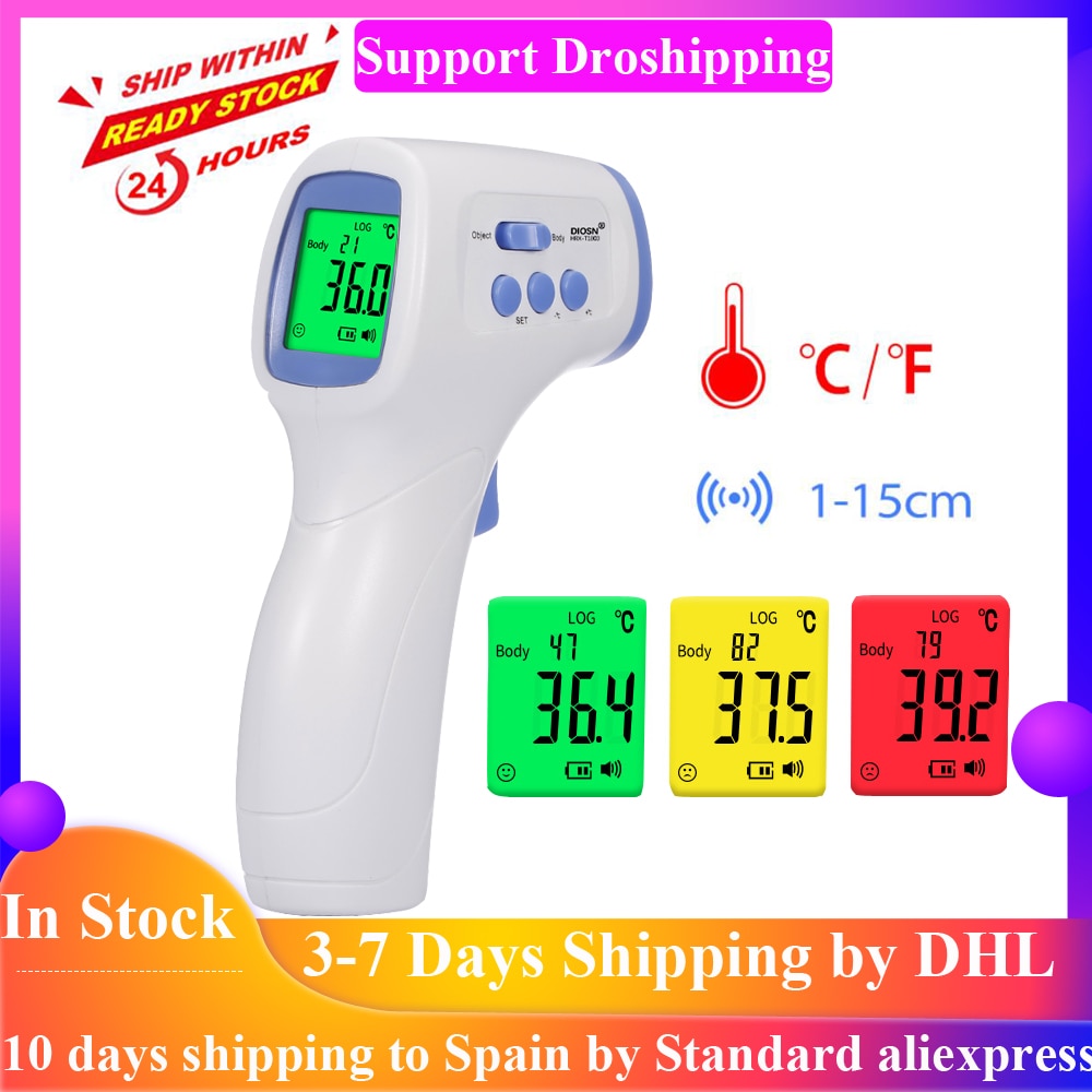 Contactloze infrarood thermometer thermometer nauwkeurige meting baby volwassene digitale lcd thermometer infrarood thermometer thermometer
