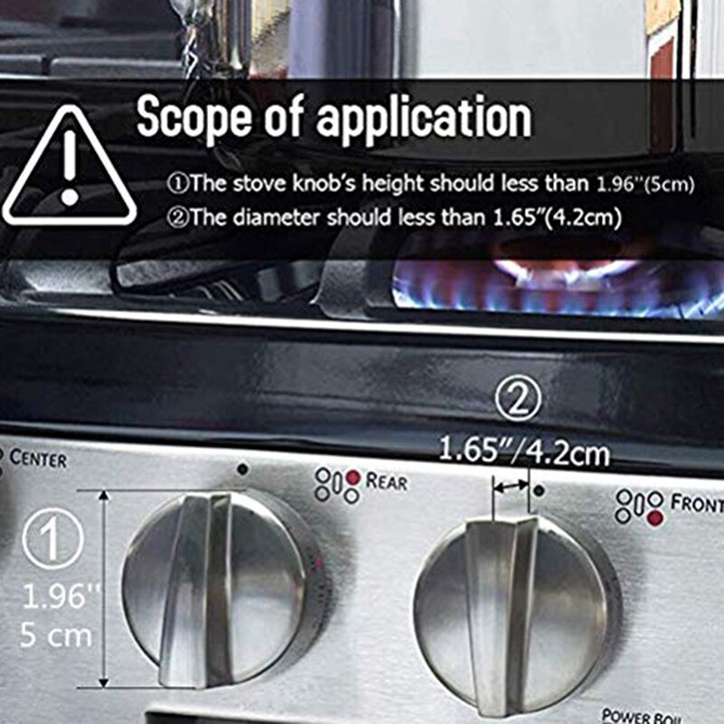 Universal cocina bebé prueba botón Gas (Pack 6) estufa mando cubre bebé de seguridad Seguridad de horno de la estufa de Gas de protección mando cerraduras