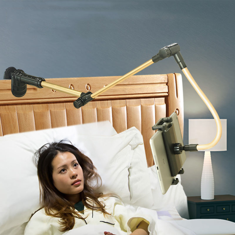 Folding Long Arm Tablet Phone Holder Stand For IPad 5-13 Inch Strong Lazy Bed Desktop Phone Mount For IPhone 11 X Living Bracket