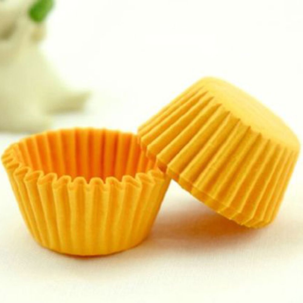 1000pc Baking Paper Cups Mold For Cake Chocalate Cupcake Muffin Liner Cupcake Paper Small Cake Box Cup Tray Decorating Tools: Yellow