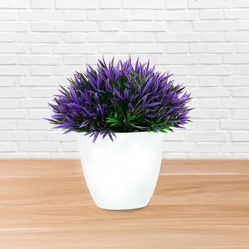 Bonsái Artificial en maceta con hojas verdes, plantas de simulación de árbol pequeño para decoración del hogar y jardín, decoraciones de mesa para fiestas de cumpleaños y bodas: B03