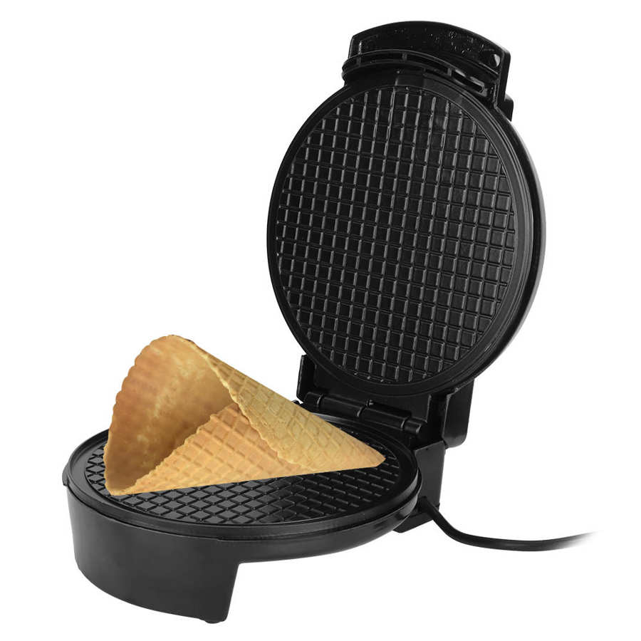 Electric Egg Roll Maker Cone Crispy Omelet Sandwiches Waffle Baking Pan DIY Ice Cream Machine Double-sided Crepe Maker EU 220V