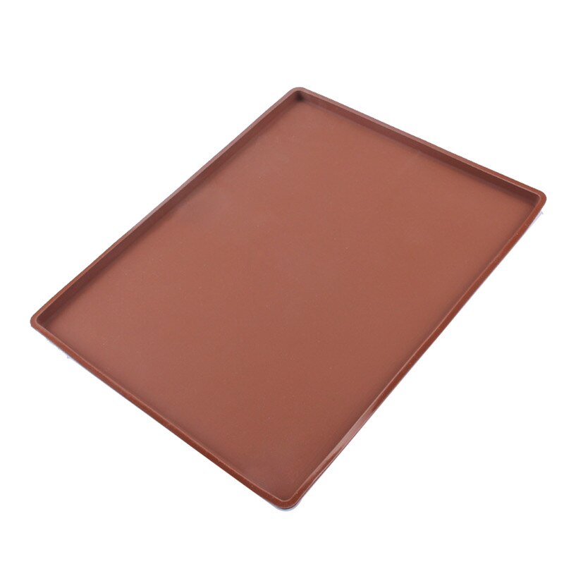 Food Grade Cake Roll Mat Double-sided Swiss Roll Bakeware Mat High Temperature Resistant Silicone Mold DIY Bakeware Baking Tools: A Brown