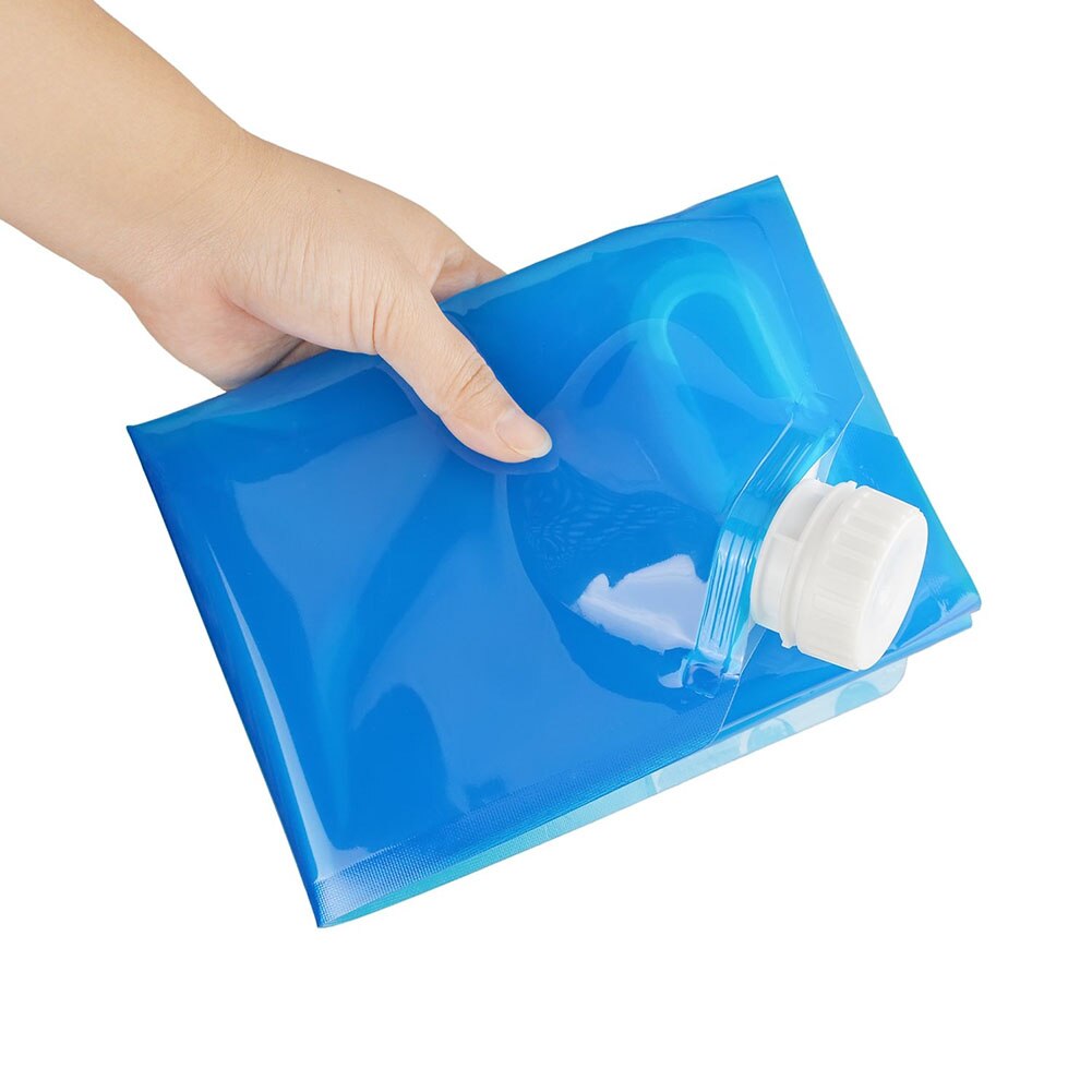Saco de água ao ar livre alta capacidade dobrável saco de água canister portátil acampamento bebendo cozinhar piquenique churrasco recipiente de água 5/10l