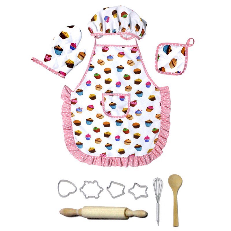 Dzieci Christmas impreza kuchnia zagraj w zabawki domowe księżniczka Christmas fartuch jajko-śmigać walcowanie Szpilka Biszkopty Model: Default Title