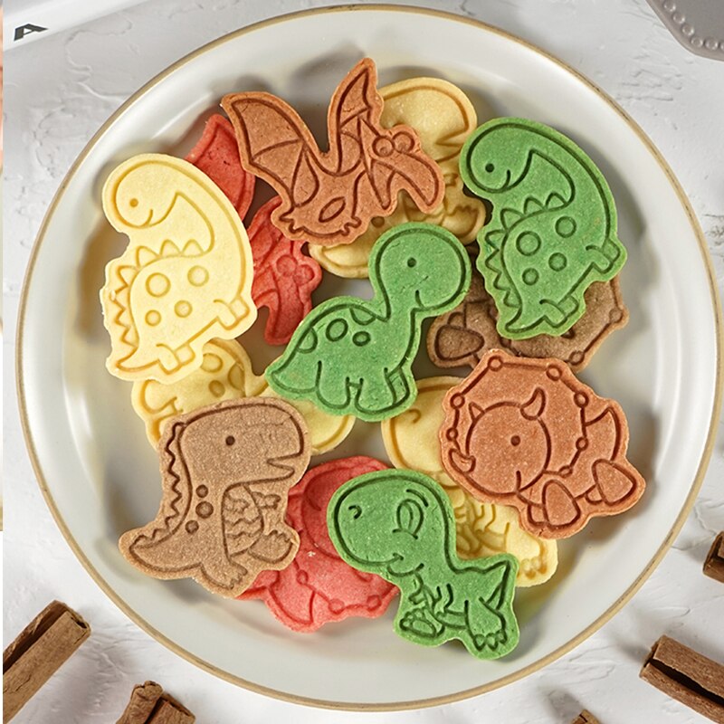 Dinosaurie kakform för att baka dinosaurie formar fondant kakor fräsar för pepparkakor dino former för kakor tårta verktyg