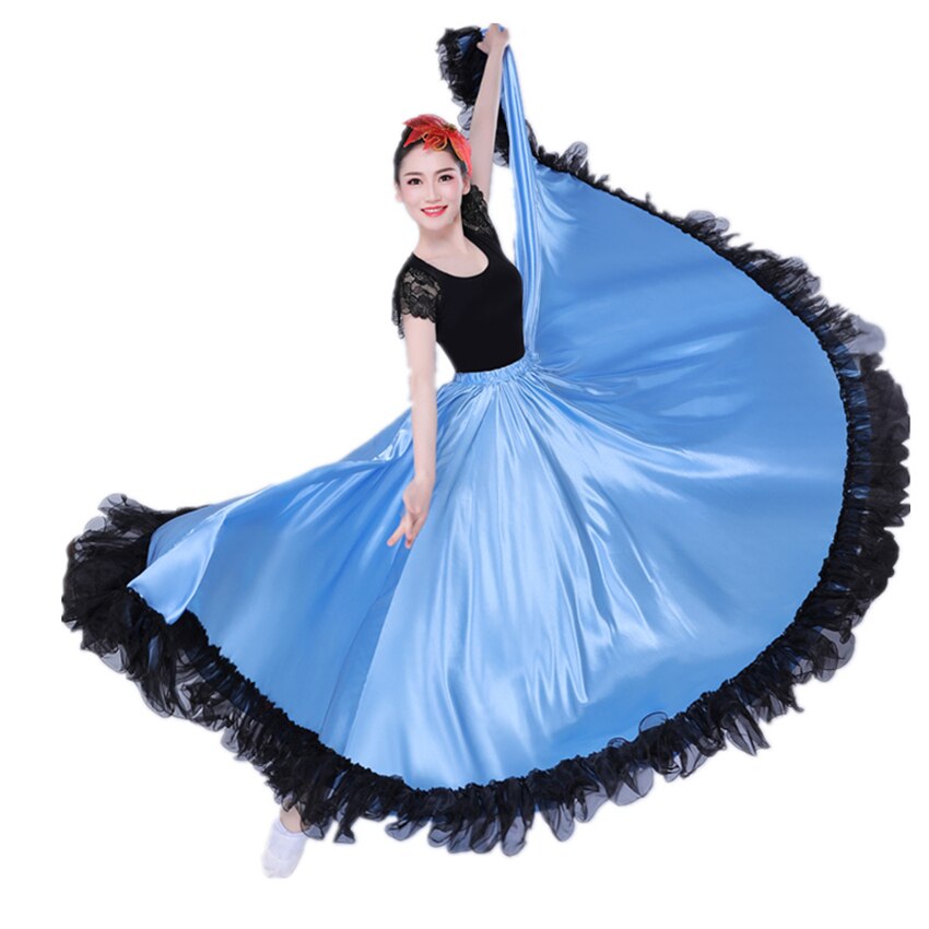 Flamenco Röcke Spanisch Kleid für Frauen tanzen Kostümich Zigeuner schwingen Felsen Chor Bühne Leistung Spanien Stierkampf Bigdance