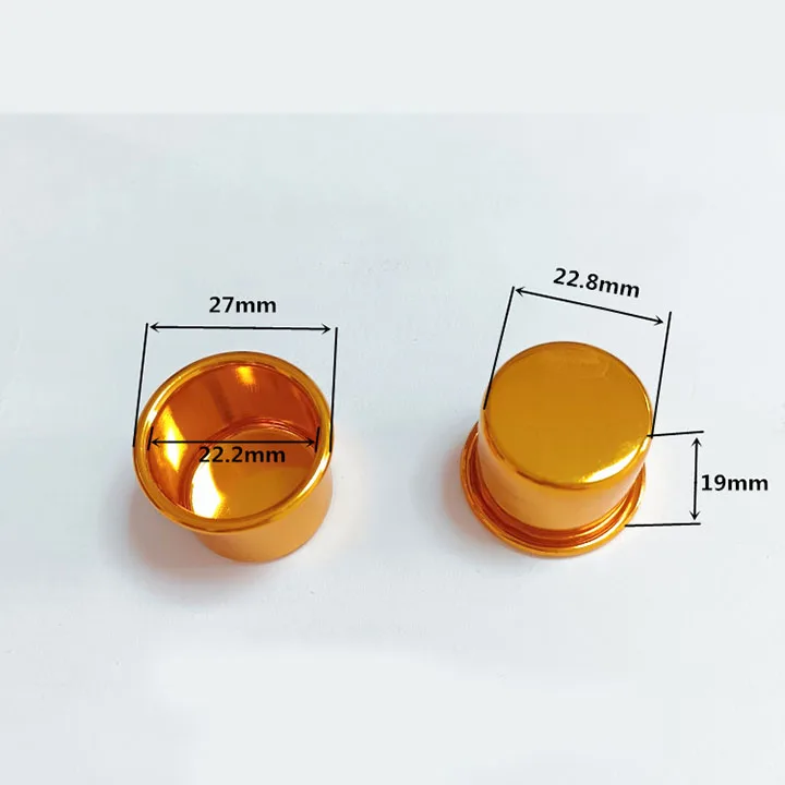 10 małe aluminiowe kubeczki na świece, małe etui na świece, złote/czarne/srebrne, chroniące przed kapaniem, dekoracja na imprezę świąteczną: Żółty