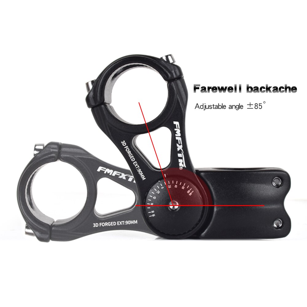 FMFXTR Fahrrad Vorbau Mountainbike Lenker Höer Erzähler Winkel Steigleitung Fahrrad Zubehör 31.8*90/110/145mm verstellbaren Vorbau