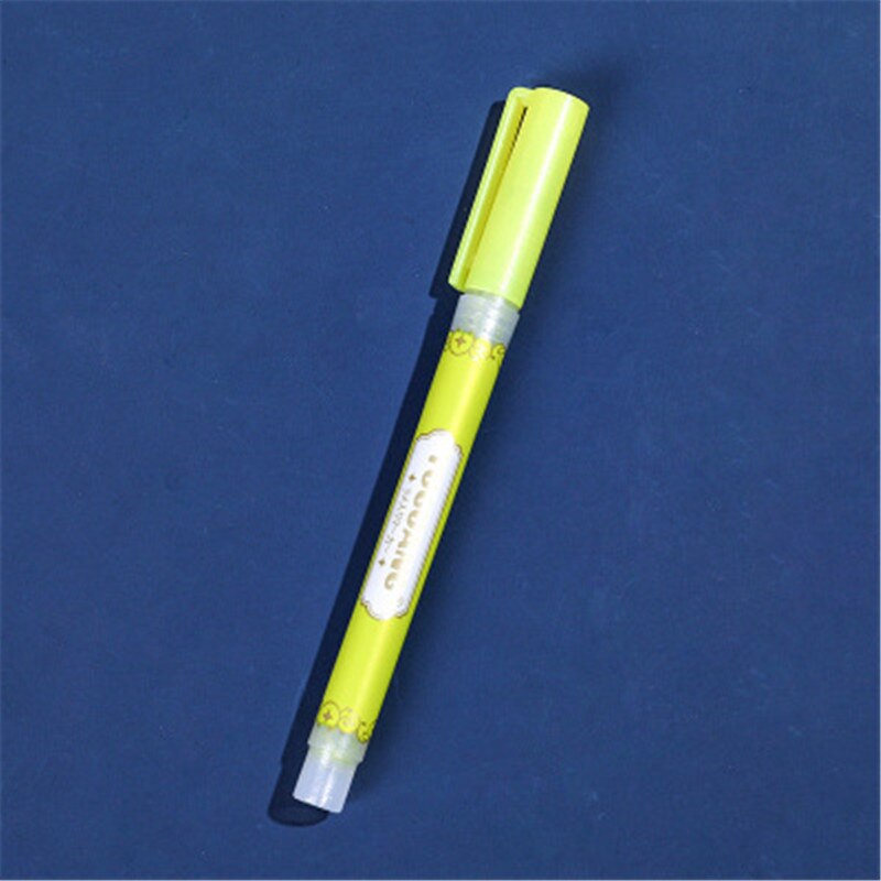 Fluorescent Highlighter Pen Markers Pastel Drawing Pen for Student School Office Supplies Cute Stationery: yellow