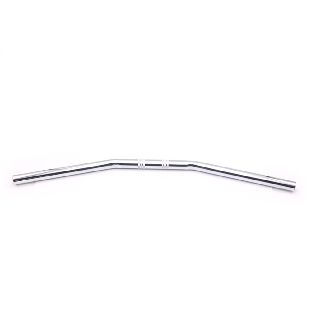 1 ''25mm Universele Motorfiets Stuur Slepen Bars Rechte Bar Dual Sport bike Voor Cafe Racer Cruiser Bobber Straat bike Offroad: Zilver