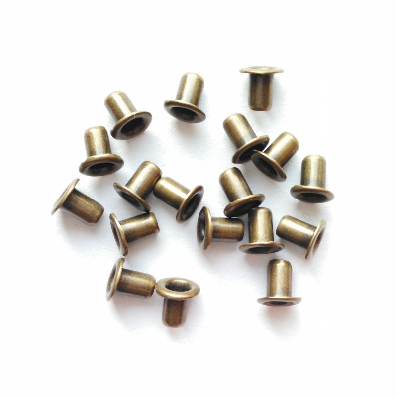 500 st brons mässing flisa metall öglor för scrapbooking pyssel utsmyckning kläder kort hantverk docka dekoration: Brons