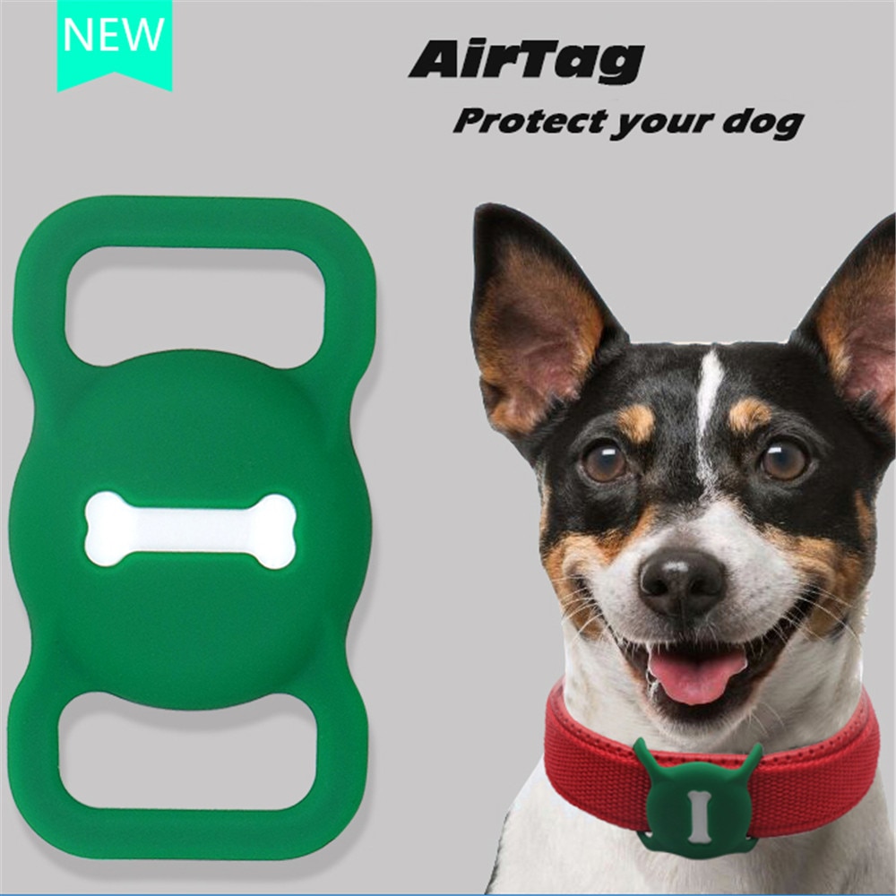 2021new custodia protettiva in Silicone per animali domestici GPS Finder Dog Cat Collar Loop per Apple airtag per Apple localizzatore Tracker dispositivo anti-perso