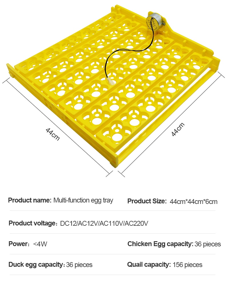 36 Eggs Incubator Turn Tray Poultry Incubation Equipment Chickens Ducks And Other Poultry Incubator Automatically Turn Eggs