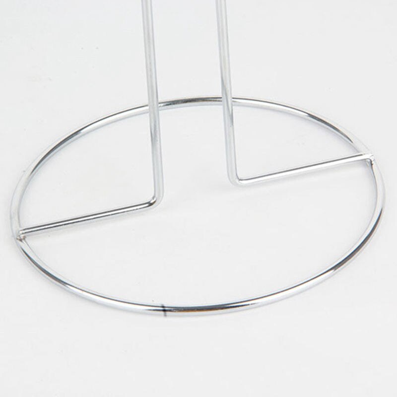 -køkkenrulleholder, metal , 12 x 32 x 12 cm,  sølv blank